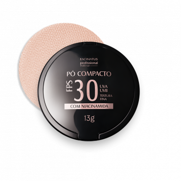 PÓ COMPACTO FACIAL FC 02 FPS 30 PROFISSIONAL MAKE-UP 10G OBS: ( PELE CLARA)