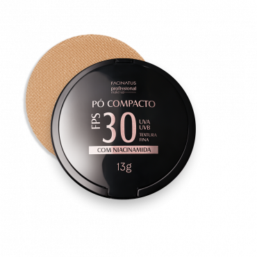 PÓ COMPACTO FACIAL FM 03 FPS 30 PROFISSIONAL MAKE-UP 10G OBS: (MÉDIA ESCURA)
