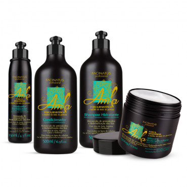 Kit Amla (Shampoo 5019/Condicionador 5118/Máscara 5222/Finalizador 5318) Profissional | Cód. 6656