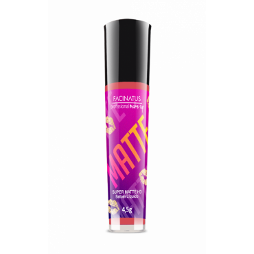 Batom Líquido Matte HD Rosa Flamingo Profissional Make-up 4,5g | Cód. 0333