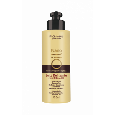 Leite Defrizante Nanorreparador Batana Oil Nano-Oil Profissional 130ml | Cód. 5316