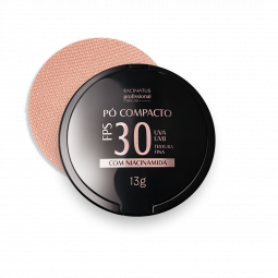 PÓ COMPACTO FACIAL FM 01 FPS 30 PROFISSIONAL MAKE-UP 10G OBS: (MÉDIA CLARA)