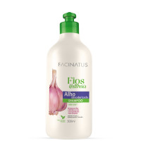 Shampoo Alho Desodorizado Sem Sal Fios Naturais 500ml | Cód. 5008